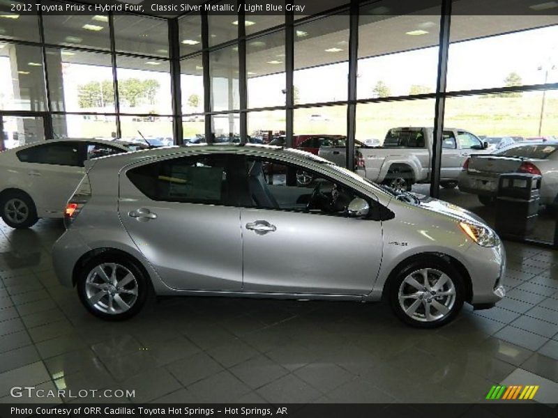 Classic Silver Metallic / Light Blue Gray 2012 Toyota Prius c Hybrid Four