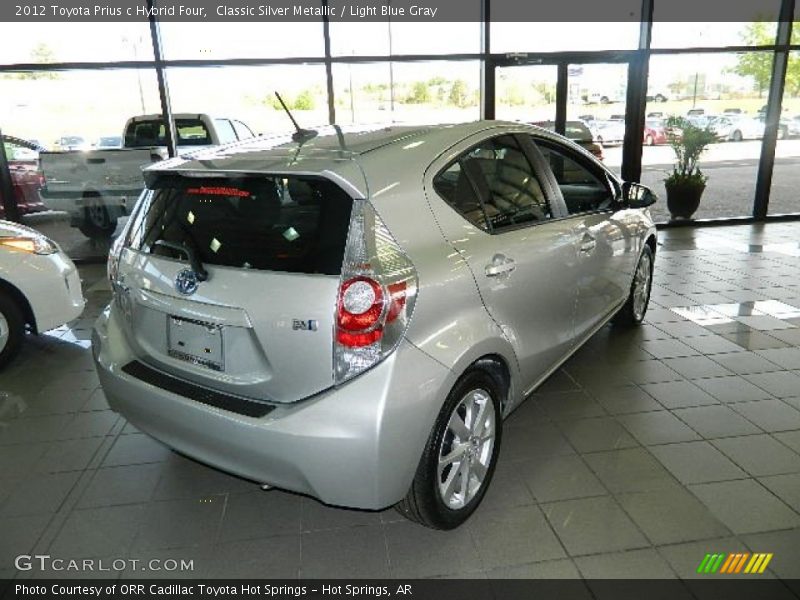 Classic Silver Metallic / Light Blue Gray 2012 Toyota Prius c Hybrid Four