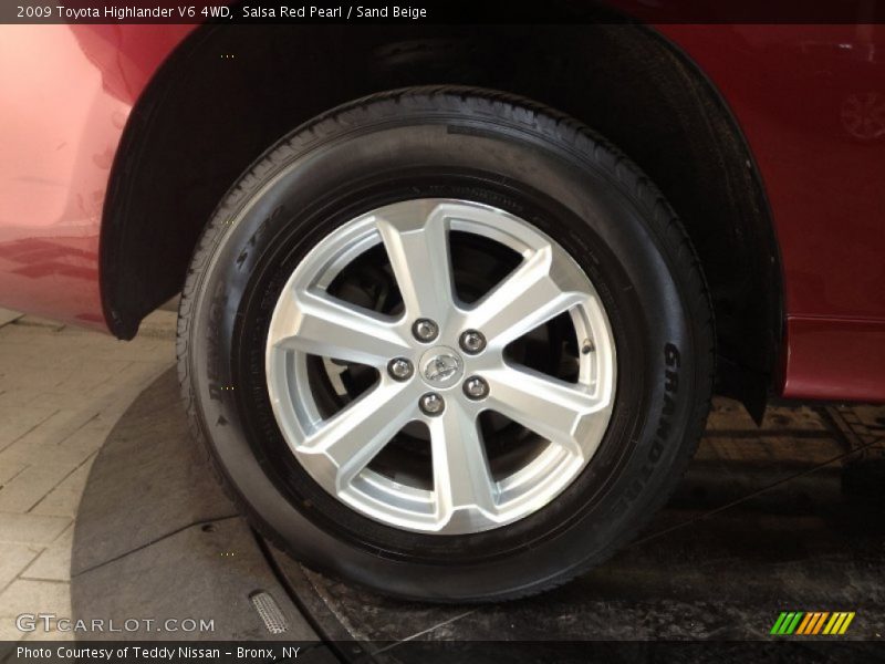 Salsa Red Pearl / Sand Beige 2009 Toyota Highlander V6 4WD