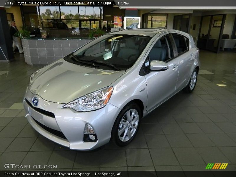 Classic Silver Metallic / Light Blue Gray 2012 Toyota Prius c Hybrid Four