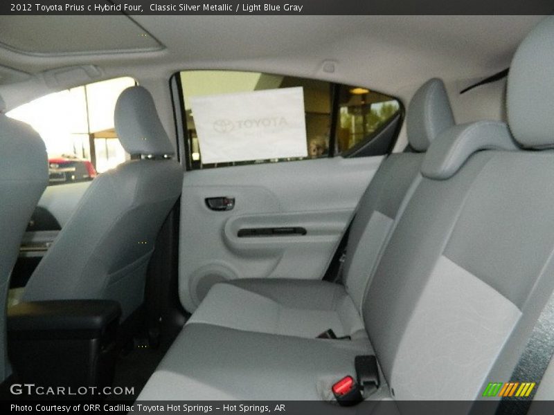 Classic Silver Metallic / Light Blue Gray 2012 Toyota Prius c Hybrid Four