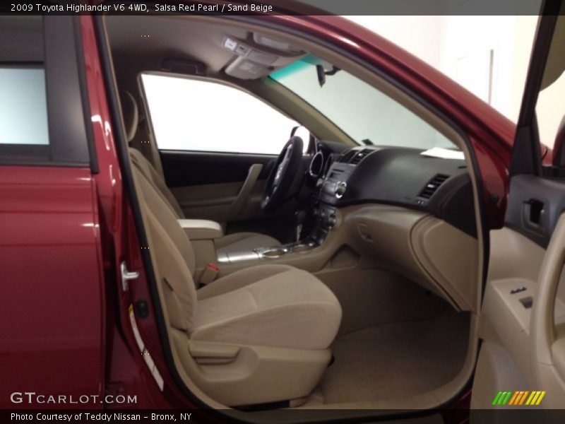 Salsa Red Pearl / Sand Beige 2009 Toyota Highlander V6 4WD