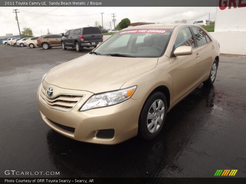 Sandy Beach Metallic / Bisque 2011 Toyota Camry LE