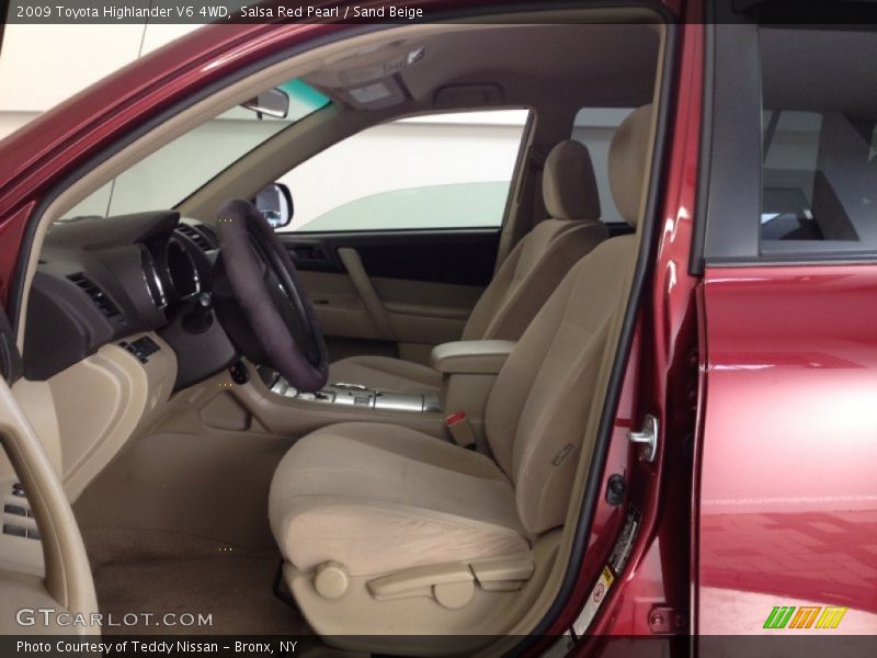 Salsa Red Pearl / Sand Beige 2009 Toyota Highlander V6 4WD