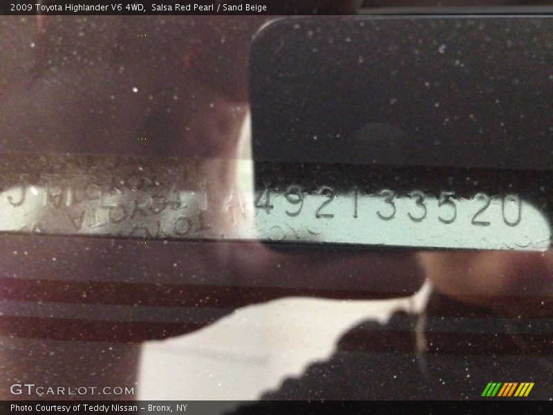 Salsa Red Pearl / Sand Beige 2009 Toyota Highlander V6 4WD