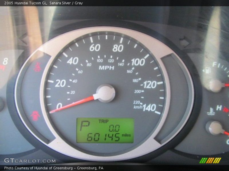 Sahara Silver / Gray 2005 Hyundai Tucson GL