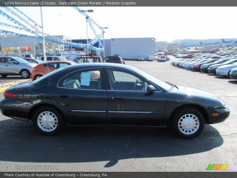 Dark Satin Green Metallic / Medium Graphite 1999 Mercury Sable LS Sedan