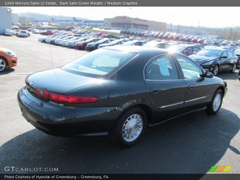 Dark Satin Green Metallic / Medium Graphite 1999 Mercury Sable LS Sedan