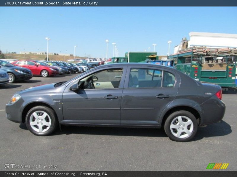 Slate Metallic / Gray 2008 Chevrolet Cobalt LS Sedan