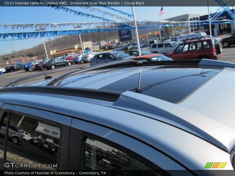 Irridescent Silver Blue Metallic / Cocoa Black 2010 Hyundai Santa Fe Limited 4WD