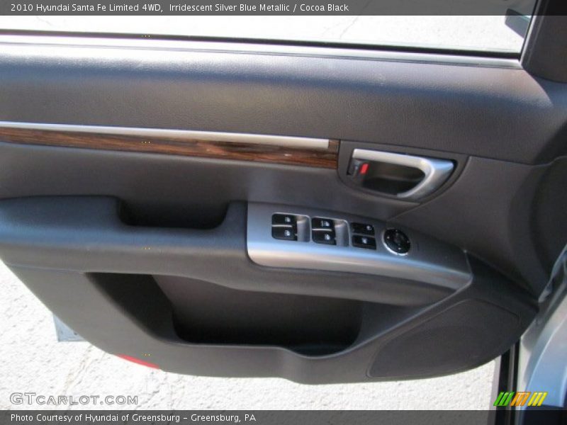 Irridescent Silver Blue Metallic / Cocoa Black 2010 Hyundai Santa Fe Limited 4WD