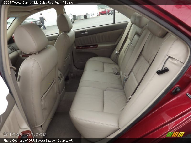 Salsa Red Pearl / Taupe 2005 Toyota Camry XLE