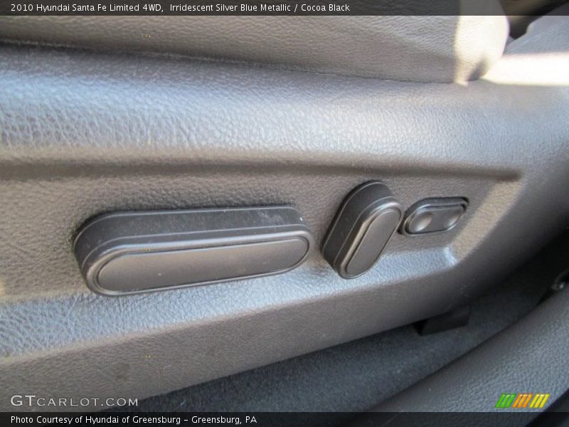 Irridescent Silver Blue Metallic / Cocoa Black 2010 Hyundai Santa Fe Limited 4WD