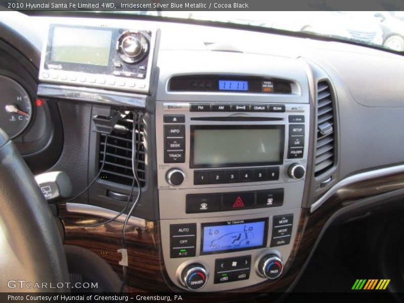 Irridescent Silver Blue Metallic / Cocoa Black 2010 Hyundai Santa Fe Limited 4WD