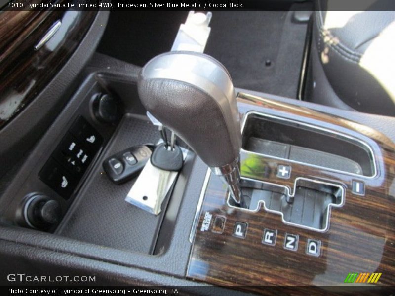 Irridescent Silver Blue Metallic / Cocoa Black 2010 Hyundai Santa Fe Limited 4WD