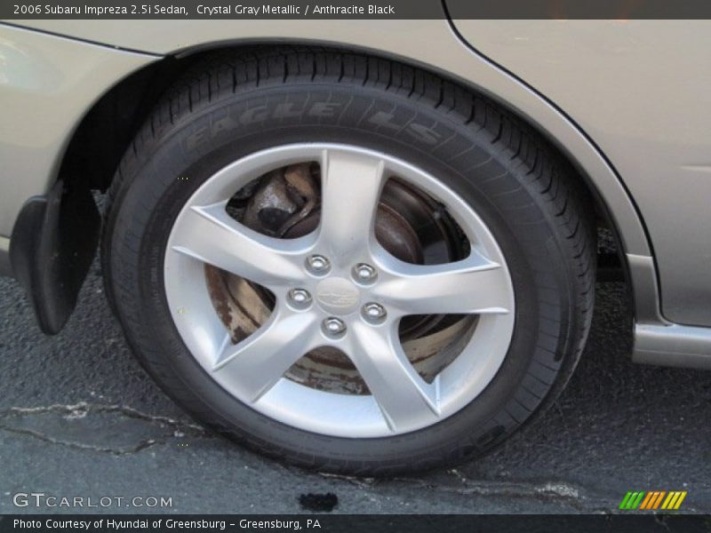 Crystal Gray Metallic / Anthracite Black 2006 Subaru Impreza 2.5i Sedan