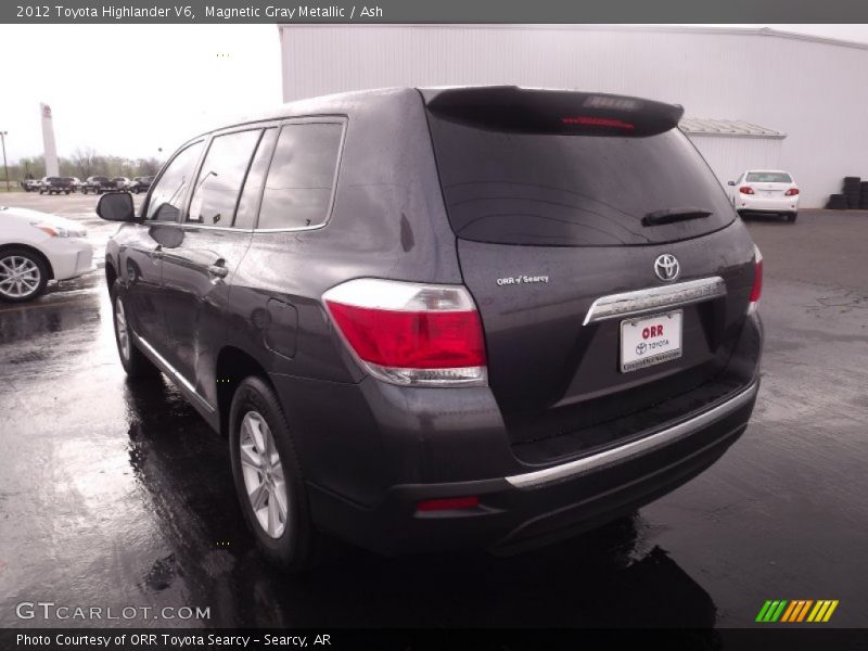 Magnetic Gray Metallic / Ash 2012 Toyota Highlander V6