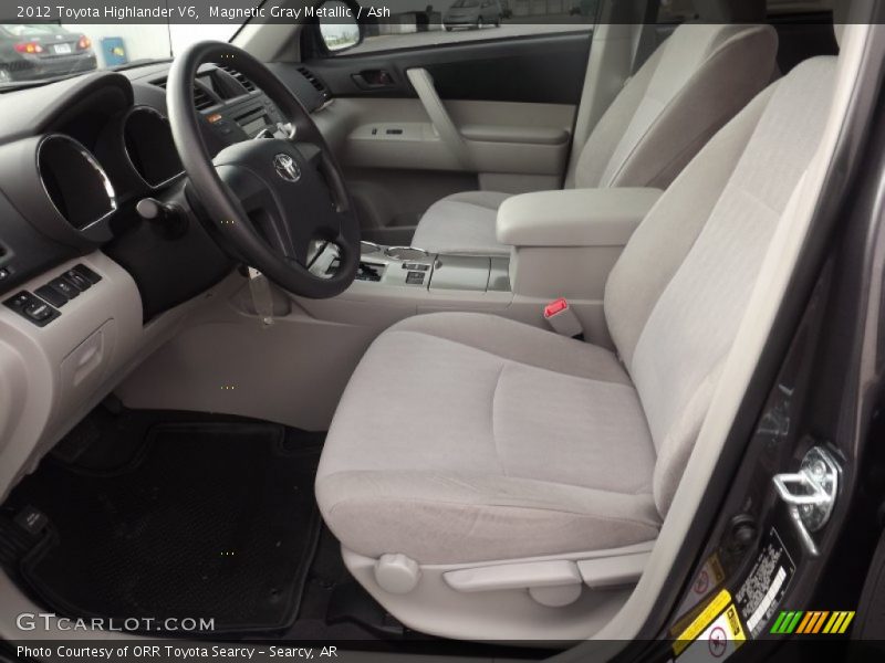Magnetic Gray Metallic / Ash 2012 Toyota Highlander V6