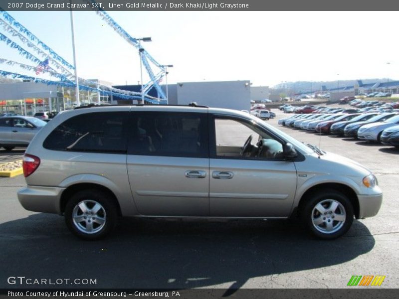 Linen Gold Metallic / Dark Khaki/Light Graystone 2007 Dodge Grand Caravan SXT