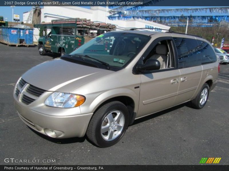 Linen Gold Metallic / Dark Khaki/Light Graystone 2007 Dodge Grand Caravan SXT
