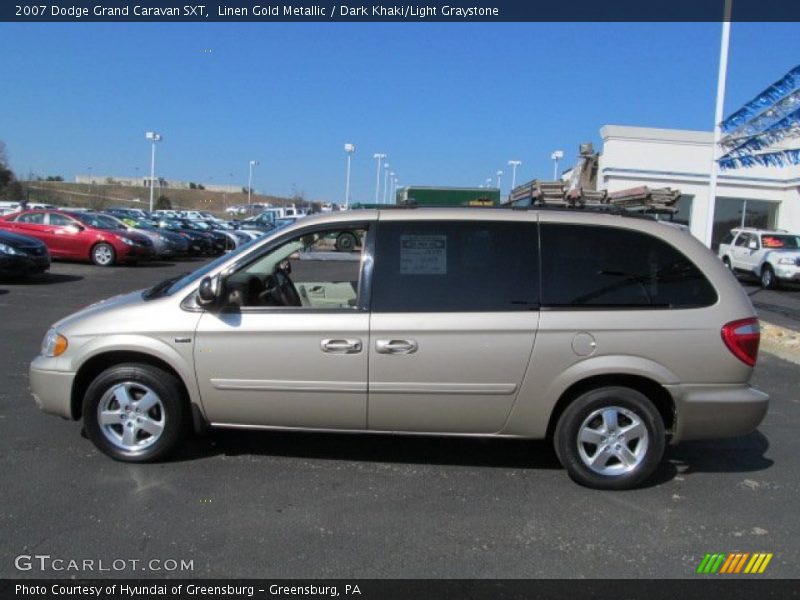 Linen Gold Metallic / Dark Khaki/Light Graystone 2007 Dodge Grand Caravan SXT