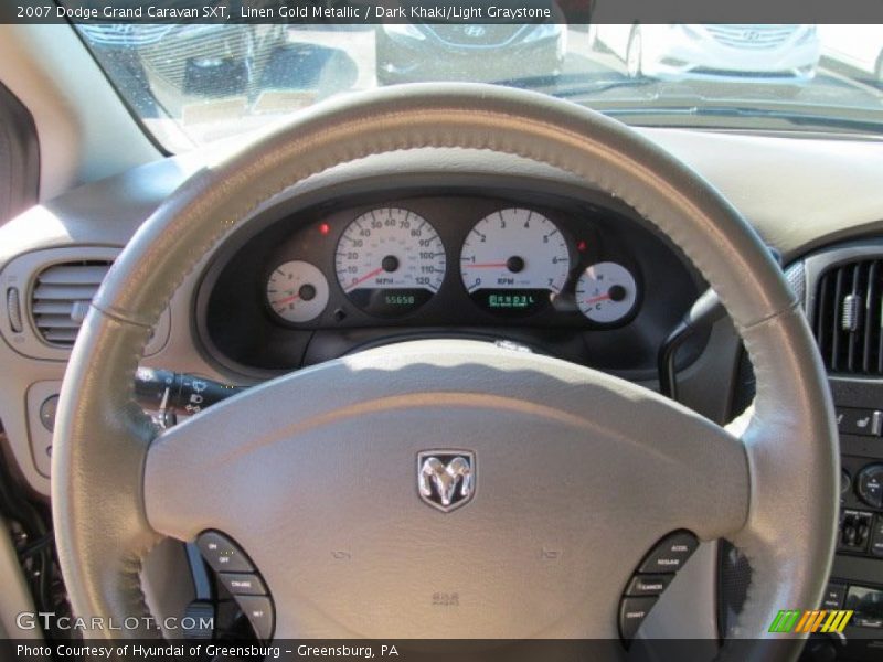 Linen Gold Metallic / Dark Khaki/Light Graystone 2007 Dodge Grand Caravan SXT