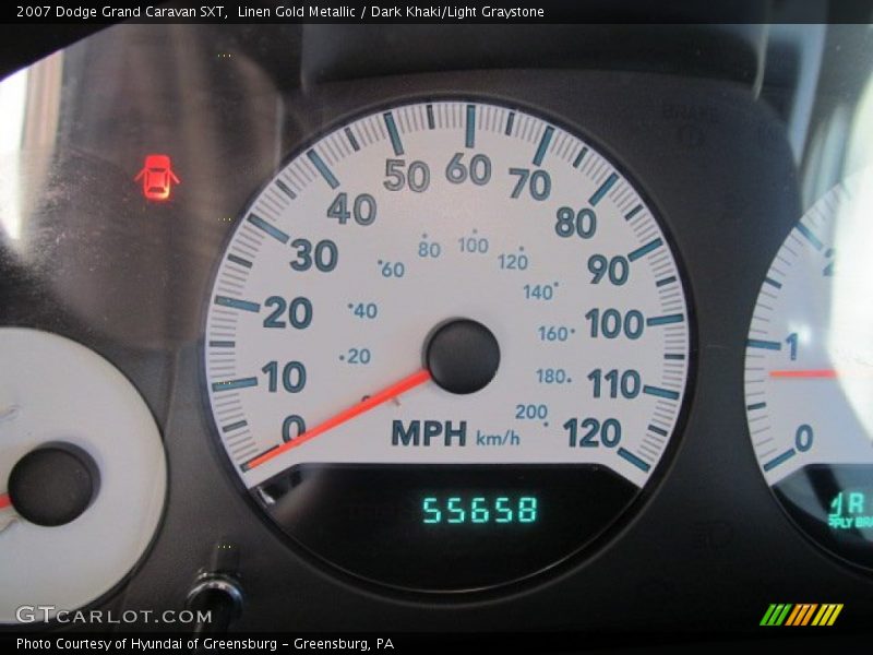 Linen Gold Metallic / Dark Khaki/Light Graystone 2007 Dodge Grand Caravan SXT