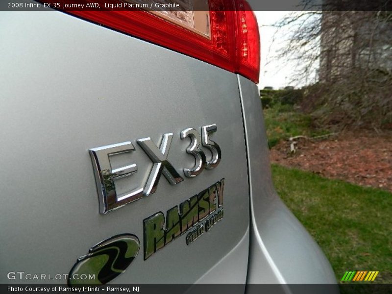 Liquid Platinum / Graphite 2008 Infiniti EX 35 Journey AWD