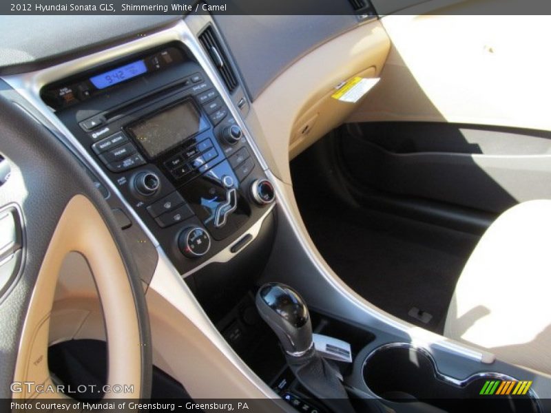 Shimmering White / Camel 2012 Hyundai Sonata GLS