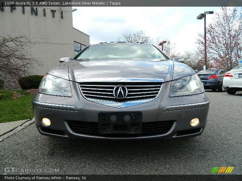 Lakeshore Silver Metallic / Taupe 2006 Acura RL 3.5 AWD Sedan