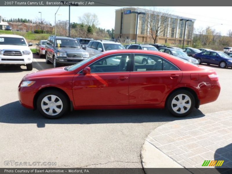 Barcelona Red Metallic / Ash 2007 Toyota Camry LE