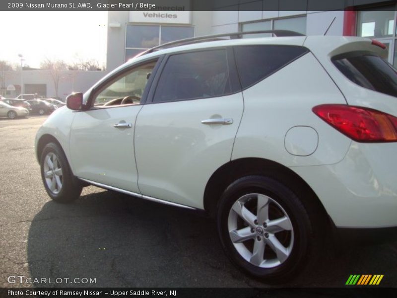 Glacier Pearl / Beige 2009 Nissan Murano SL AWD