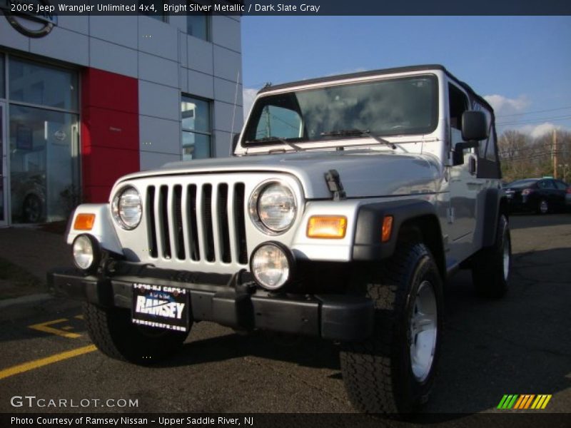 Bright Silver Metallic / Dark Slate Gray 2006 Jeep Wrangler Unlimited 4x4