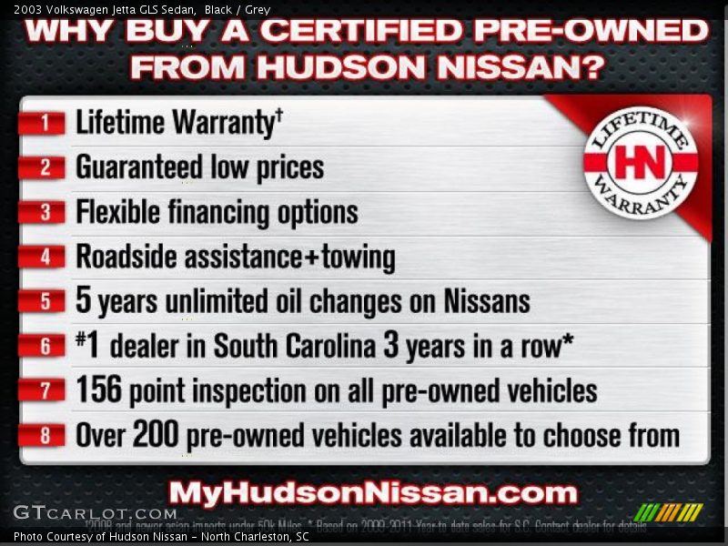 Black / Grey 2003 Volkswagen Jetta GLS Sedan