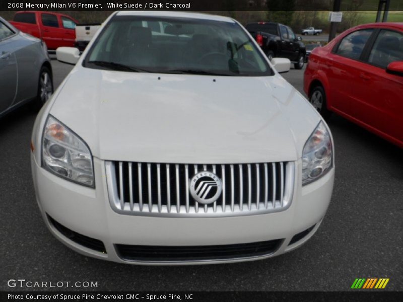 White Suede / Dark Charcoal 2008 Mercury Milan V6 Premier