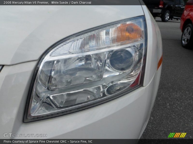 White Suede / Dark Charcoal 2008 Mercury Milan V6 Premier