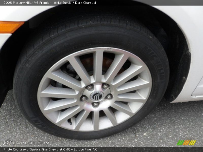 White Suede / Dark Charcoal 2008 Mercury Milan V6 Premier