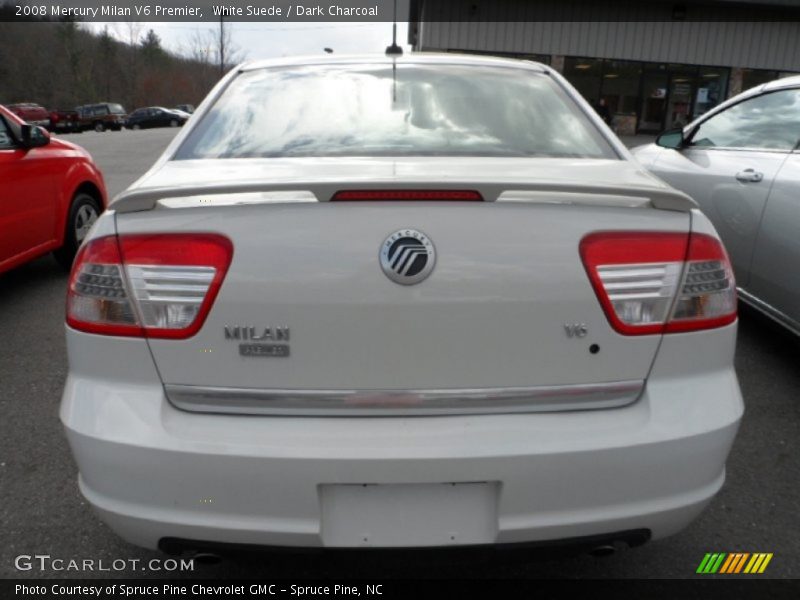 White Suede / Dark Charcoal 2008 Mercury Milan V6 Premier