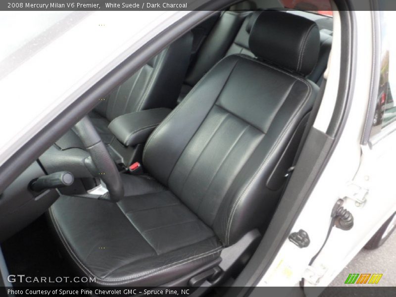 White Suede / Dark Charcoal 2008 Mercury Milan V6 Premier