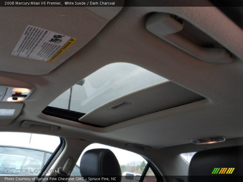 White Suede / Dark Charcoal 2008 Mercury Milan V6 Premier