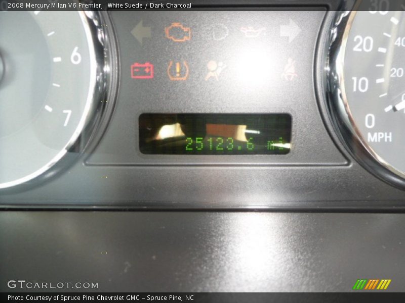White Suede / Dark Charcoal 2008 Mercury Milan V6 Premier