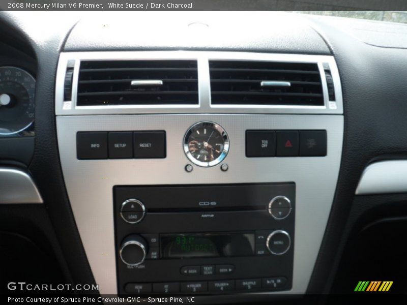 White Suede / Dark Charcoal 2008 Mercury Milan V6 Premier