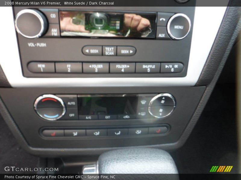 White Suede / Dark Charcoal 2008 Mercury Milan V6 Premier