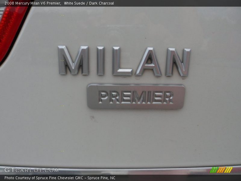 White Suede / Dark Charcoal 2008 Mercury Milan V6 Premier