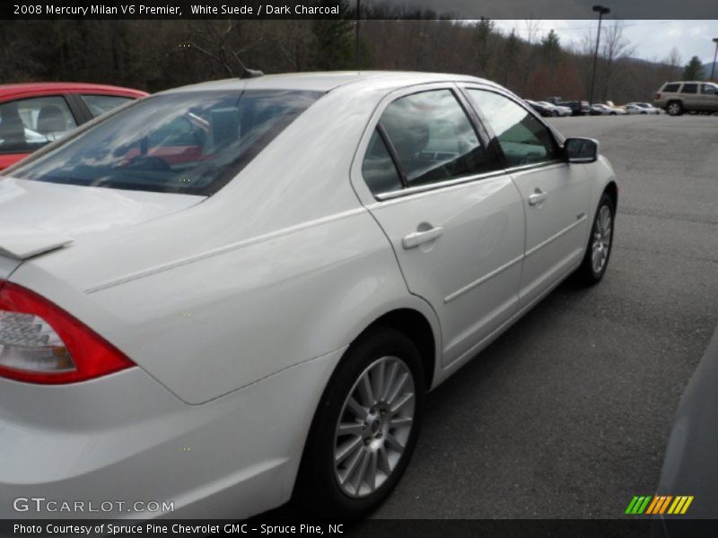 White Suede / Dark Charcoal 2008 Mercury Milan V6 Premier