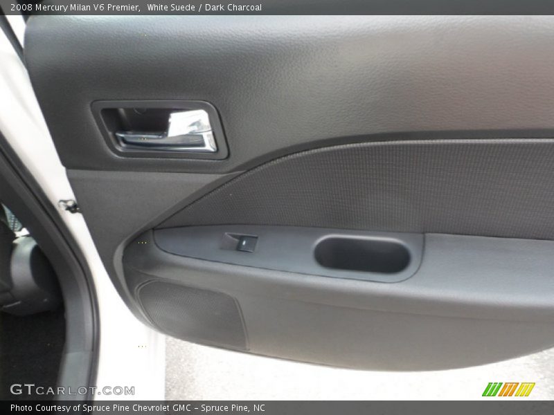 White Suede / Dark Charcoal 2008 Mercury Milan V6 Premier