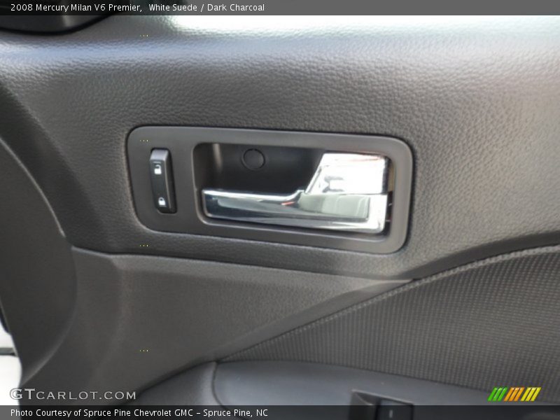 White Suede / Dark Charcoal 2008 Mercury Milan V6 Premier