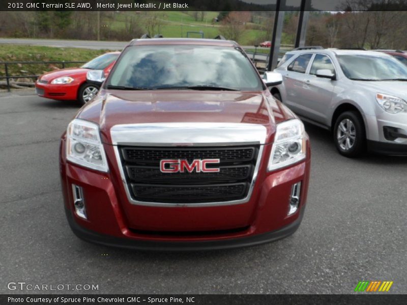 Merlot Jewel Metallic / Jet Black 2012 GMC Terrain SLE AWD