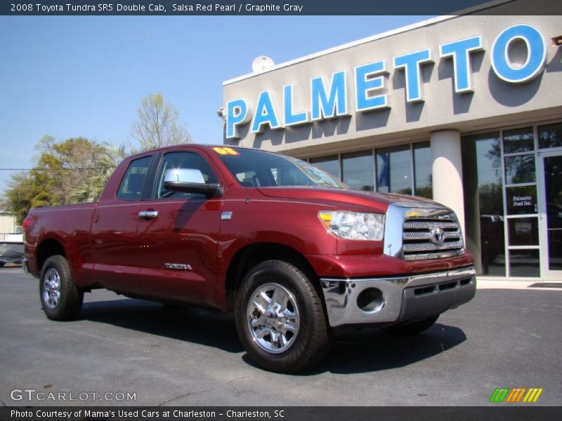 Salsa Red Pearl / Graphite Gray 2008 Toyota Tundra SR5 Double Cab