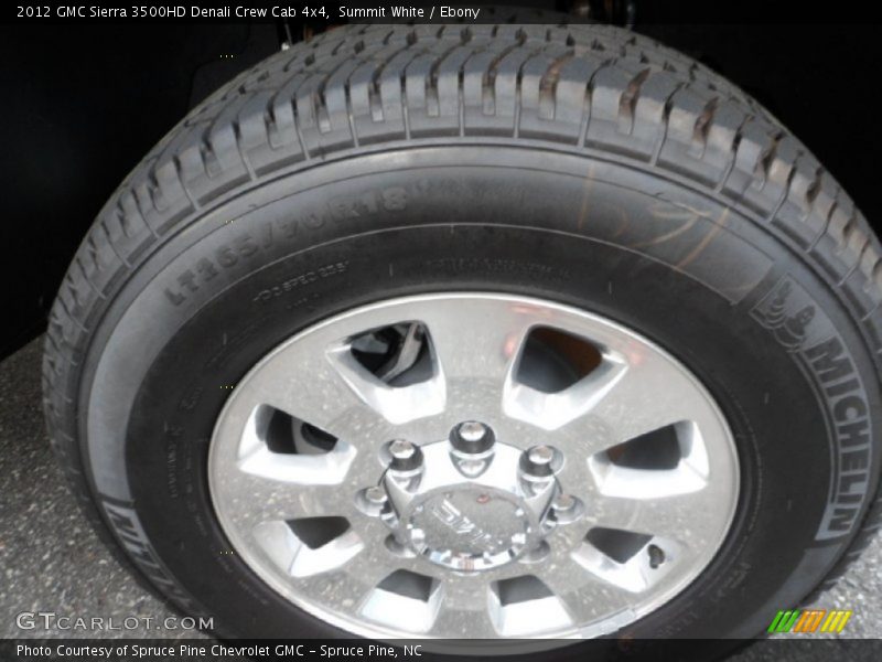 Summit White / Ebony 2012 GMC Sierra 3500HD Denali Crew Cab 4x4